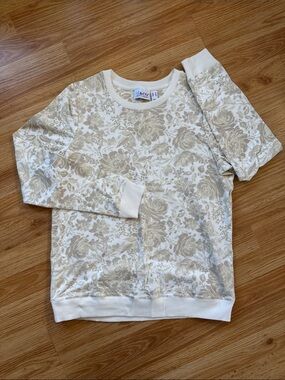 D&co Floral Print Crewneck Sweatshirt 🔅 Size XS